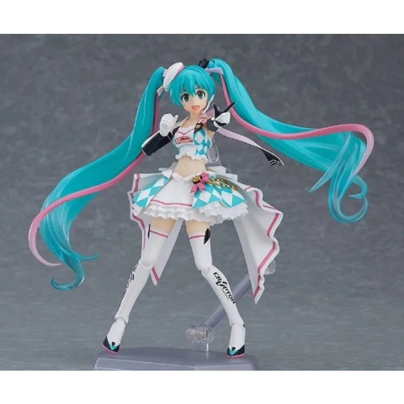 Max Factory Figma SP-119 Hatsune Miku - Racing 2019 Ver., 140mm Movable Doll, PVC/ABS, All-Ages Action Figurine for Anime Fans