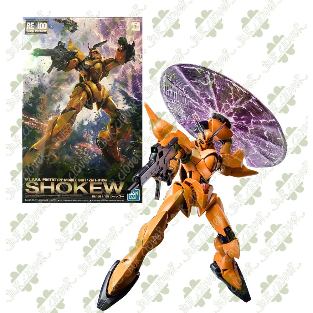 BANDAI Official GUNDAM RE Series 1/100 ZMT-S126G SHOKEW AMX-107R REBAWOO Limited & Special Versions Anime Action Figure