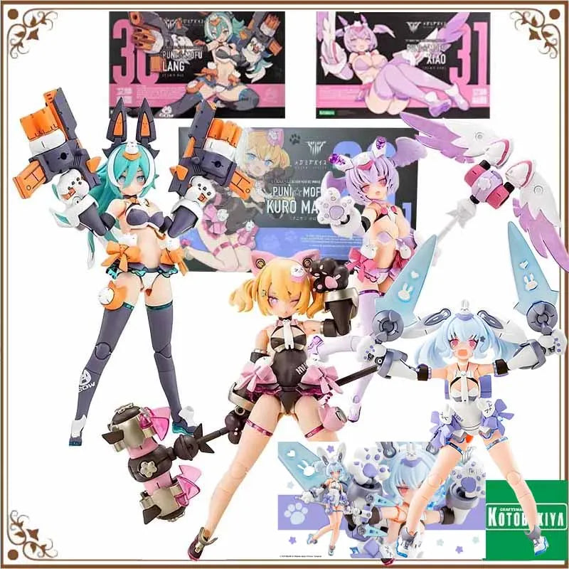 MEGAMI DEVICE PUNI MOFU LANG KKURO MAO Anime Action Figures Original kotobukiya Model Toys Collectible Model Ornaments Gifts