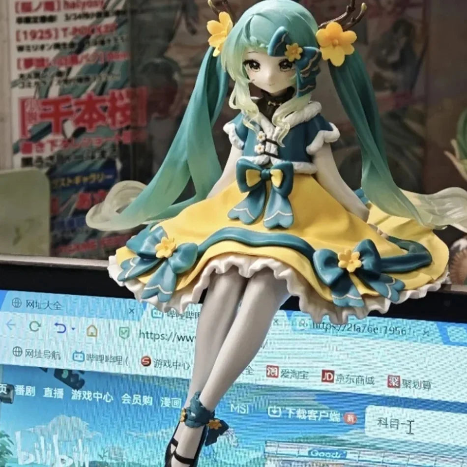 Anime Figure Hatsune Miku Toys Flower Fairy Collection MIKU Kawaii Cartoon PVC Action Figurine Model Dolls Birthdays Gifts Kids