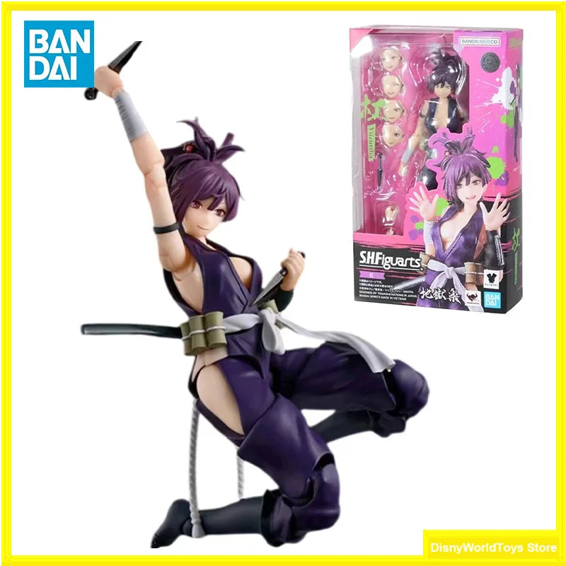 100% Original Bandai S.H.Figuarts Hell's Paradise Jigokuraku SHF Yuzuriha In Stock Anime Action Figures Model Toys