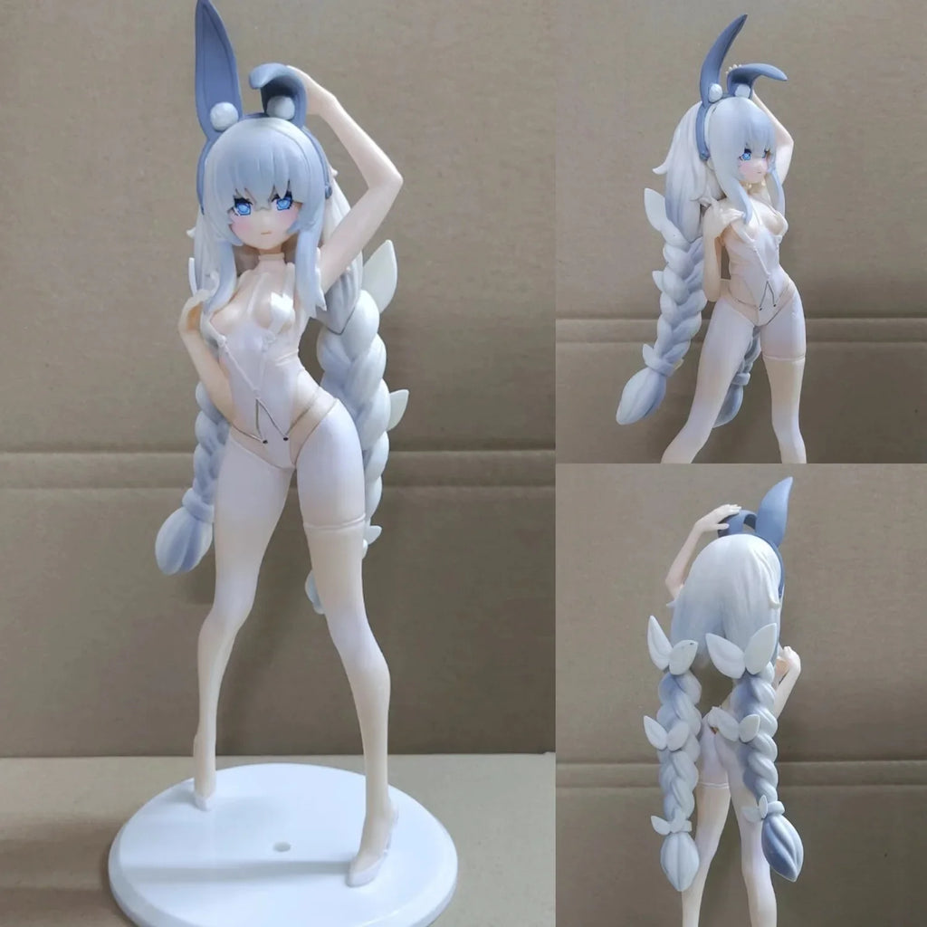 27CM Anime Azur Lane Le Malin Figure Sexy Cute Bunny Girl Anime Standing Posture Model Toy Gift Collection  Ornaments PVC