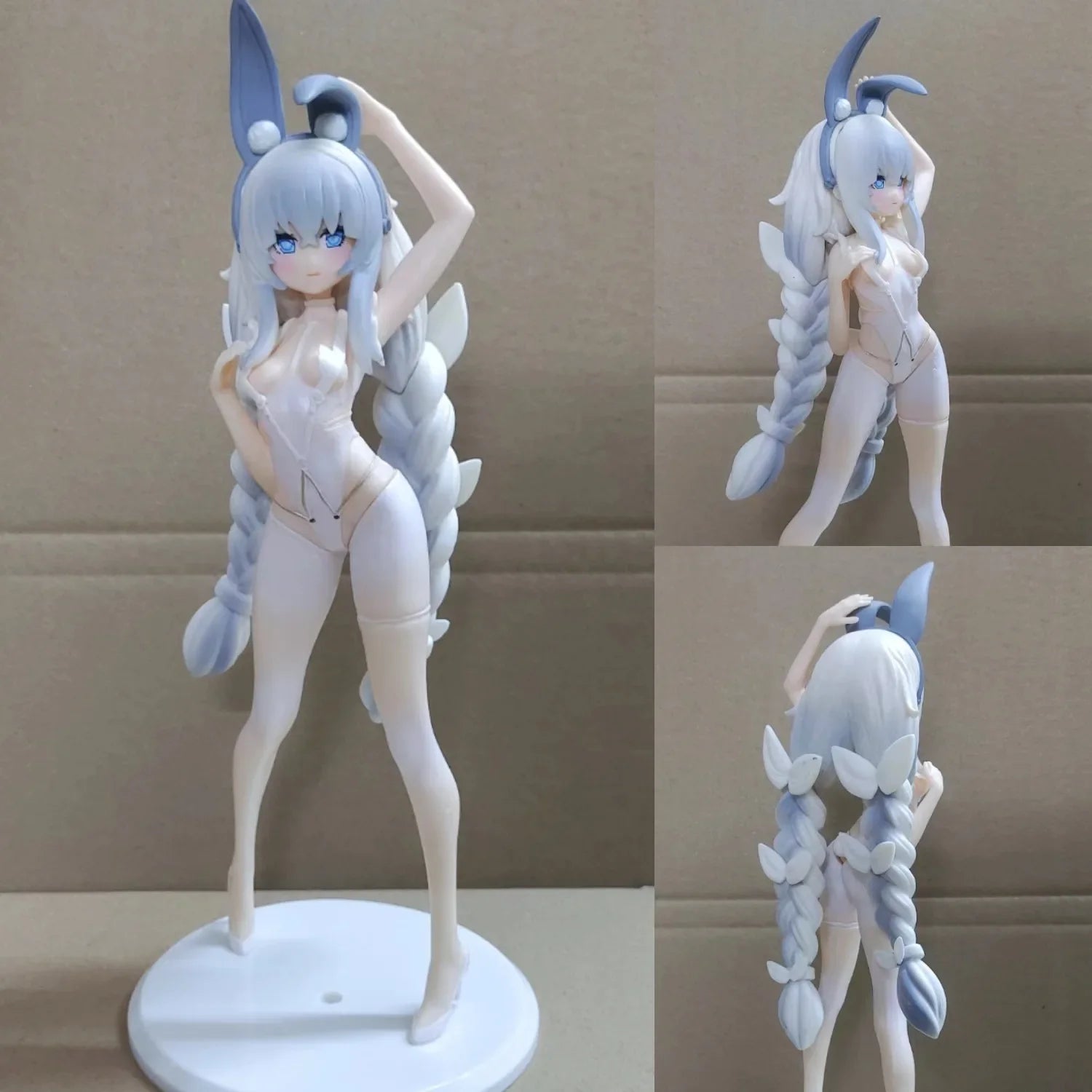 27CM Anime Azur Lane Le Malin Figure Sexy Cute Bunny Girl Anime Standing Posture Model Toy Gift Collection  Ornaments PVC