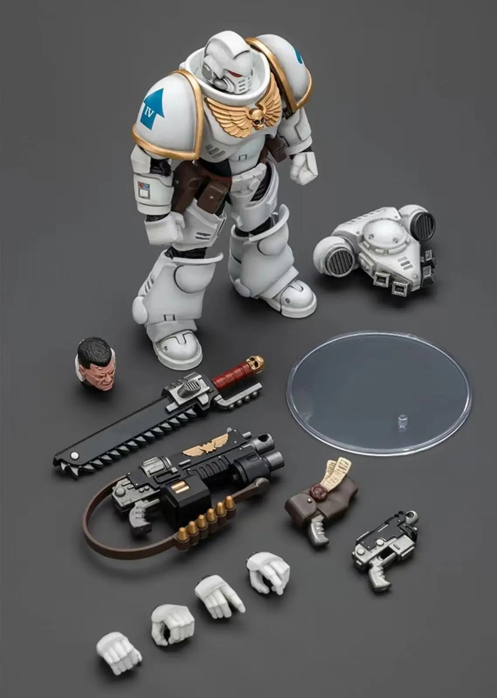 JOYTOY Warhammer 40K 1/18 Action Figure SPACE MARINES WHITE CONSULS INTERCESSORS 1
