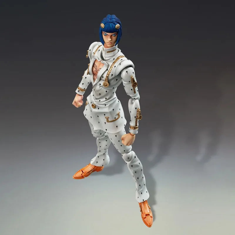 Jojo’s Bizarre Adventure: Golden Wind Bruno Buccellati Anime Mobile Articulated Action Figure Model Kit Desk Ornament Toys Gift