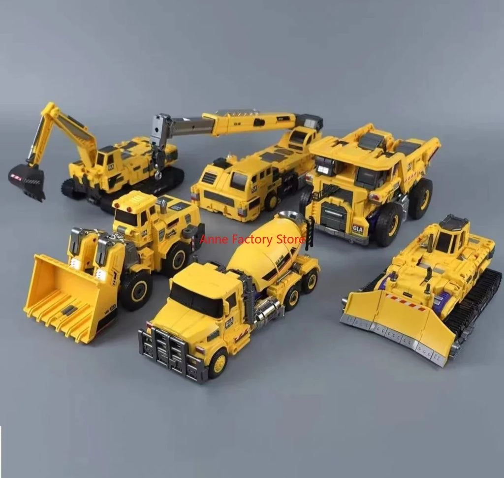 [IN STOCK ] Mecha Invasion GIANT LEGION Yellow Devastator Scrapper Mixmaster Hook Scavenger Bonecrusher Long Haul Action Figure
