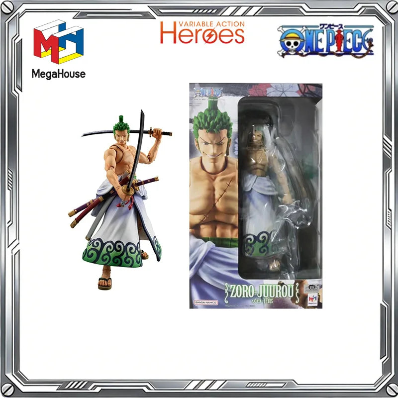 MegaHouse Original Variable Action Heroes One Piece Anime Luffy Shanks Boa Hancock Zoro Robin Action Figure Toys Gifts Model