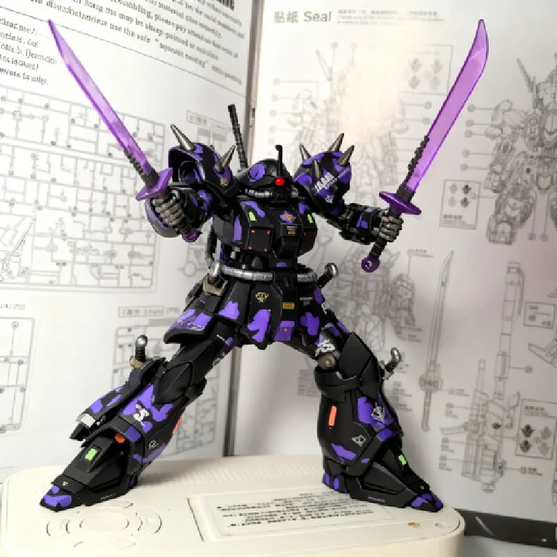 New HG 1/144 Xingyuanshe Efreet Dark Night Camouflage Assembly Model Kit Mecha Action Figures Decor WIth Water Sticker Toys Gift