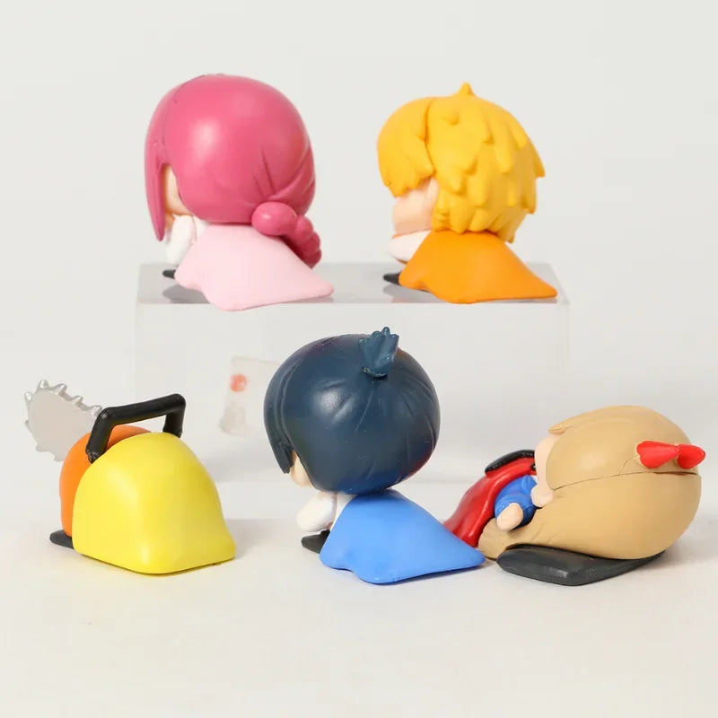 Chainsaw Man Power Figure Anime Denji Aki Statue Makima Sleeping Action Figurine Sculpture Ornament Decoration Table Accessories