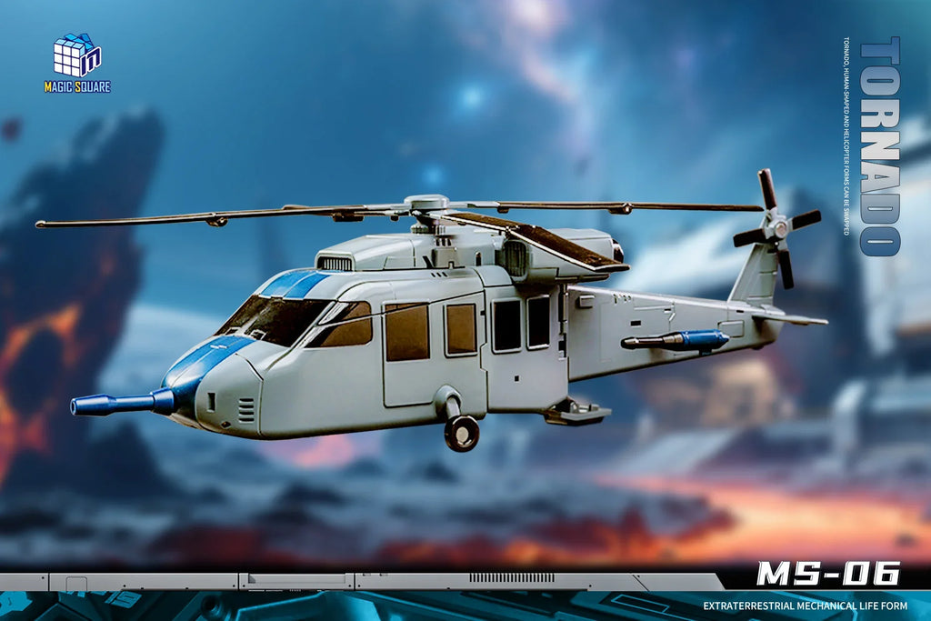 [In stock] Magic Square MS-TOYS MS-06 MS06 Tornado Vortex Helicopters MP Scale Transformation Robot Action Figure Toy