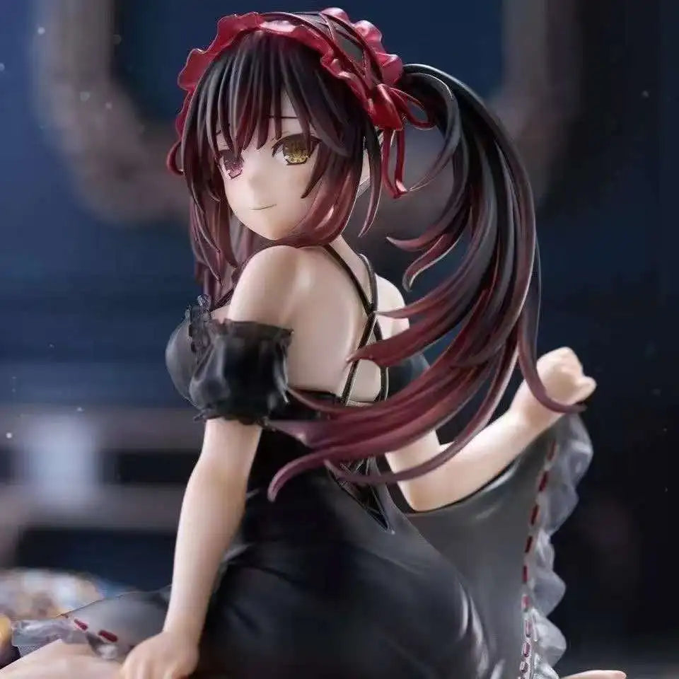 Anime Figure Poseable Doll Model Toy Gift Limited Edition Kurumi Tokisaki Nightwear Car Decor Collection