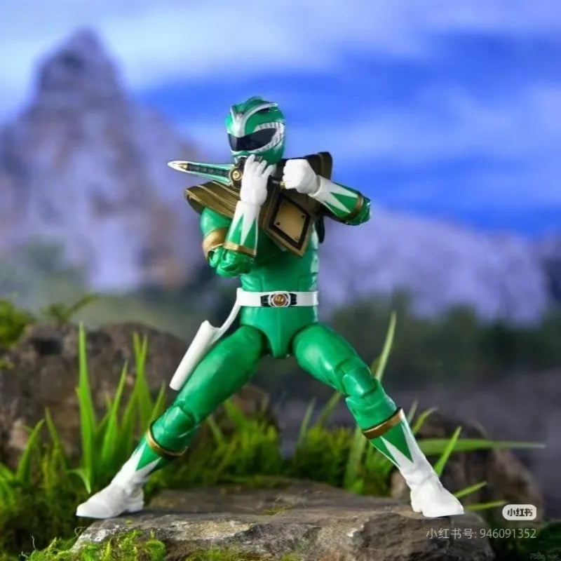 【In-stock】Hasbro Power Rangers Lightning   Fighting Green Ranger and Bodhi Soldier Double Set Animation Character   Model Toy