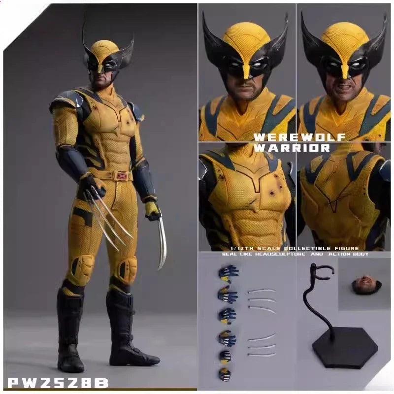 Vorverkauf PWTOYS 1/12 Scale Wolverine Mobile Doll 17cm Soldatenmodell für 6" Actionfiguren Spielzeugsammlung
