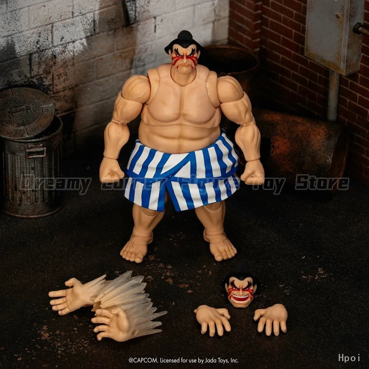 【Pre-sale】Original Jada Toys Ultra Street Fighter II: The Final Challengers E. Honda Deluxe 1/12 Action Figure Model Collection