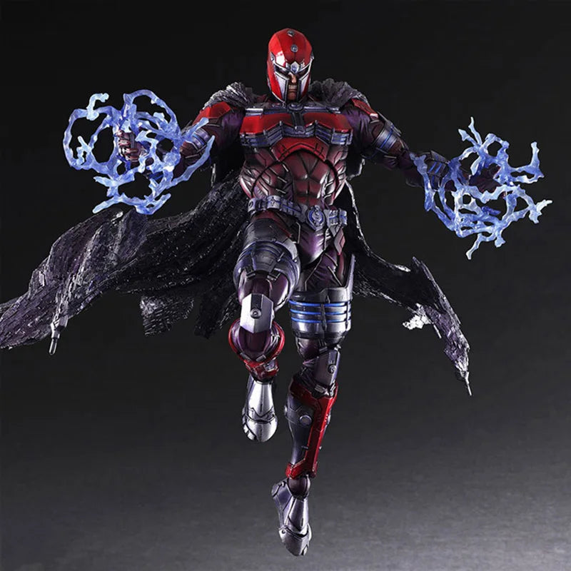 PLAY ARTS 27 cm X-Men Magneto Actionfigur Anime Max Eisenhardt Sammlermodell Spielzeug Puppe Geschenk