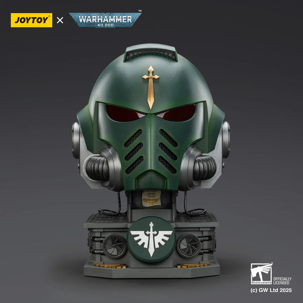JOYTOY Warhammer 40K Dark Angels MkX Helmet Display Stand Set Action Figure  Wear Toys Titus Model Ultramarines Collection