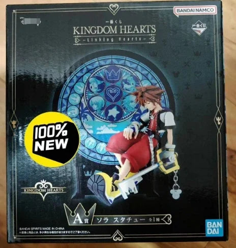 BANDAI Original Ichiban Kuji Kingdom Hearts Linking Hearts Sora Roxas Anime Figure Action Model Hobbies Collectibles