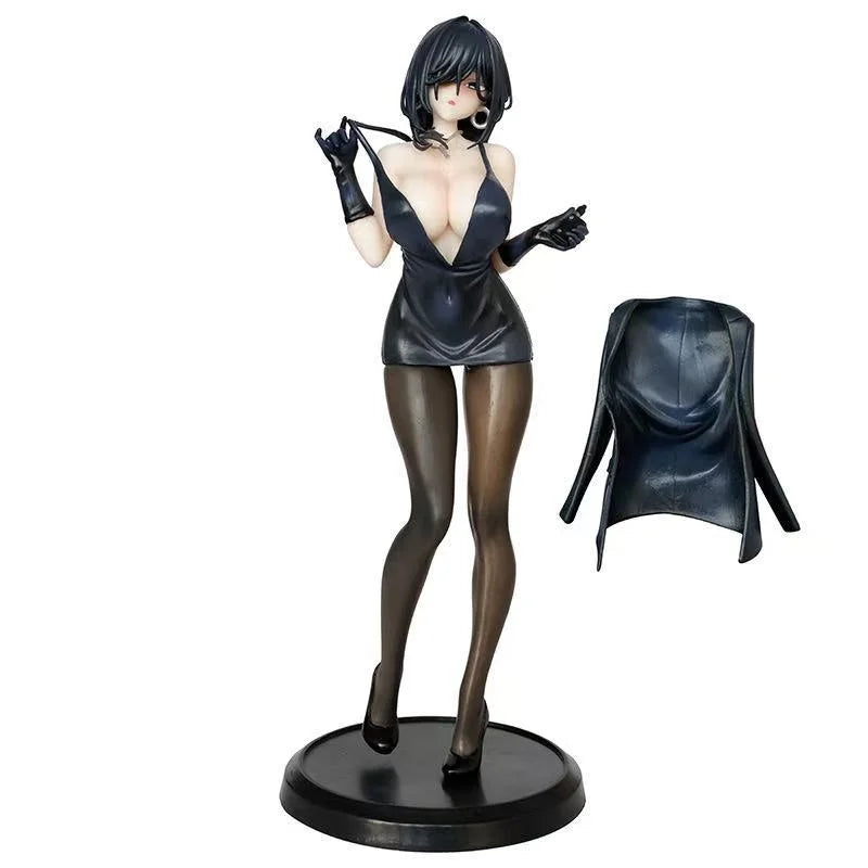 Yokoyama Iwami Black Dress With Detachable Cape Anime Beautiful Girl Desktop Action Figure Display Statues Ornaments Toy Gift