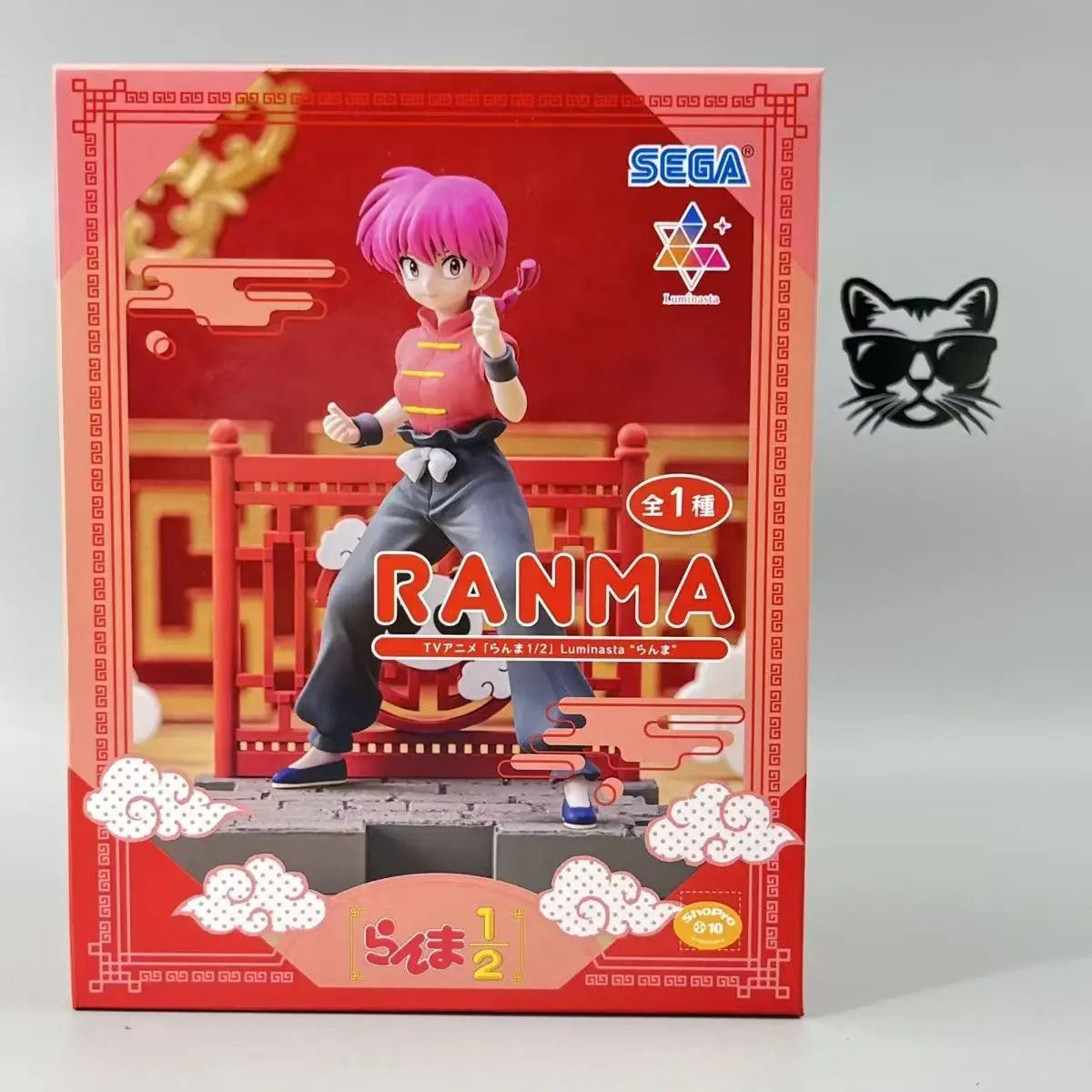 Sega Ranma 1/2 Anime Ranma Saotome & Shampoo & Ranma Girl Luminasta Action Figures Model Figurine Original Figuarts Decoration