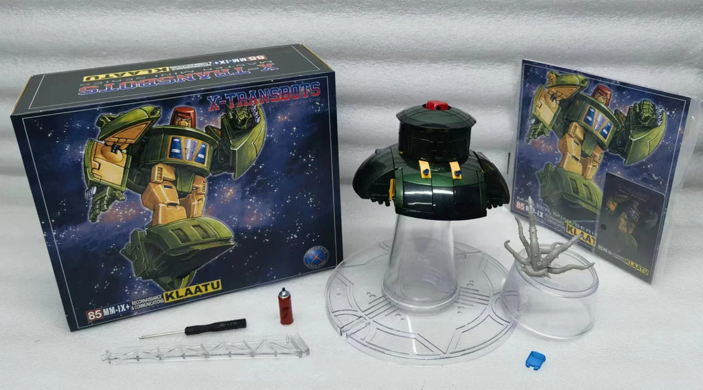 New in Stock X-Transbot Transforming Toys MM-9 + MM9 + Cosmic Green Metallic G1 Figure Model Collection Toy Gift with Box