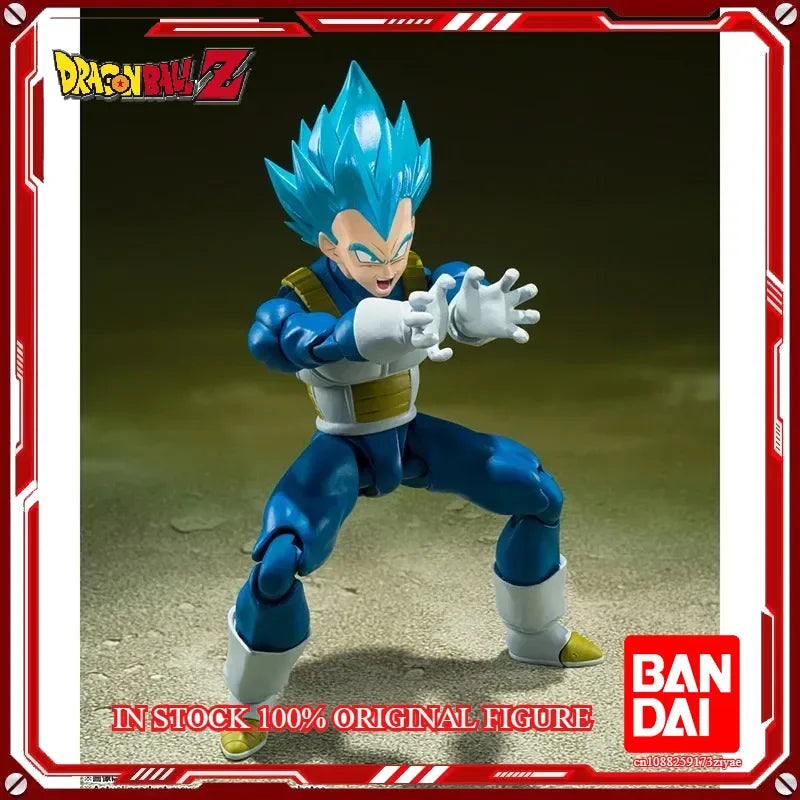 In Stock 100% Original Bandai S.H.Figuarts Shf Super Saiyan God VEGETA The pride of Saiyans Anime Action Collection Figures