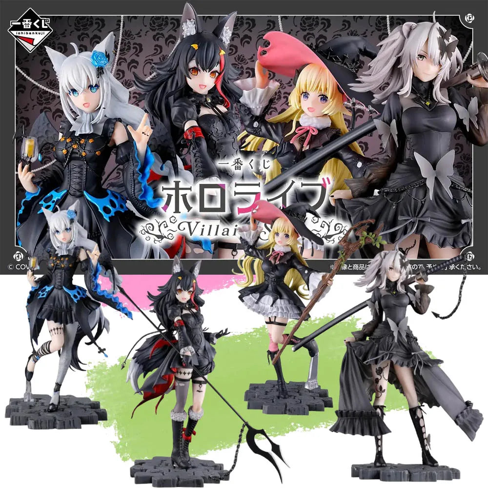 Auf Lager Original BANDAI Ichiban Kuji Hololive Ookami Mio Tsunomaki Watame Shishiro Botan Shirakami Fubuki Figur Anime Modell