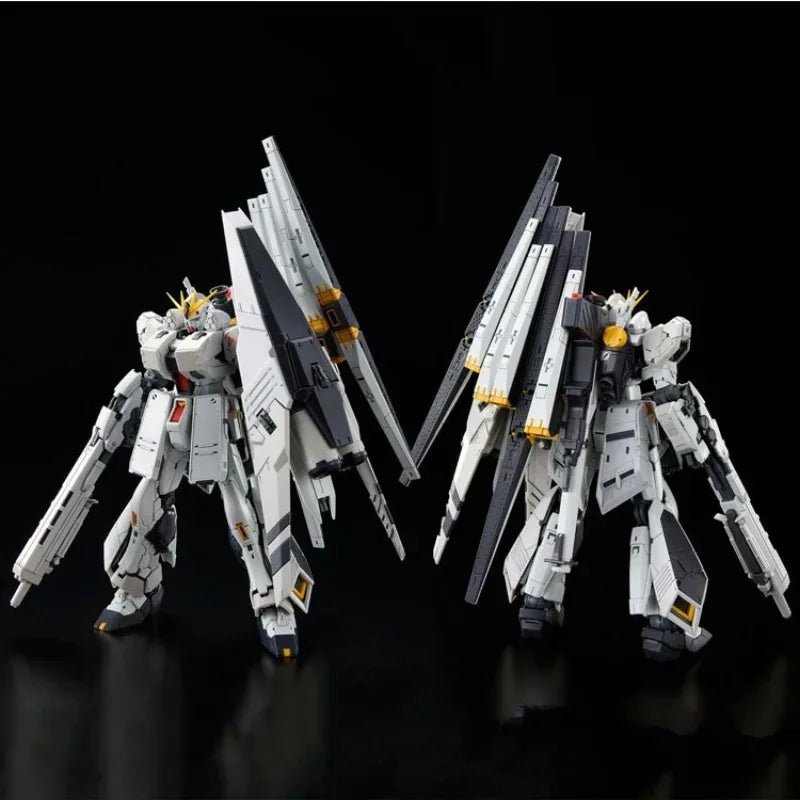 In StockGenuine Bandai  RG RX-93 V GUNDAM HWS Anime Action Figure Robot Periphery Collectible Assembly Model Toys Ornaments Gift