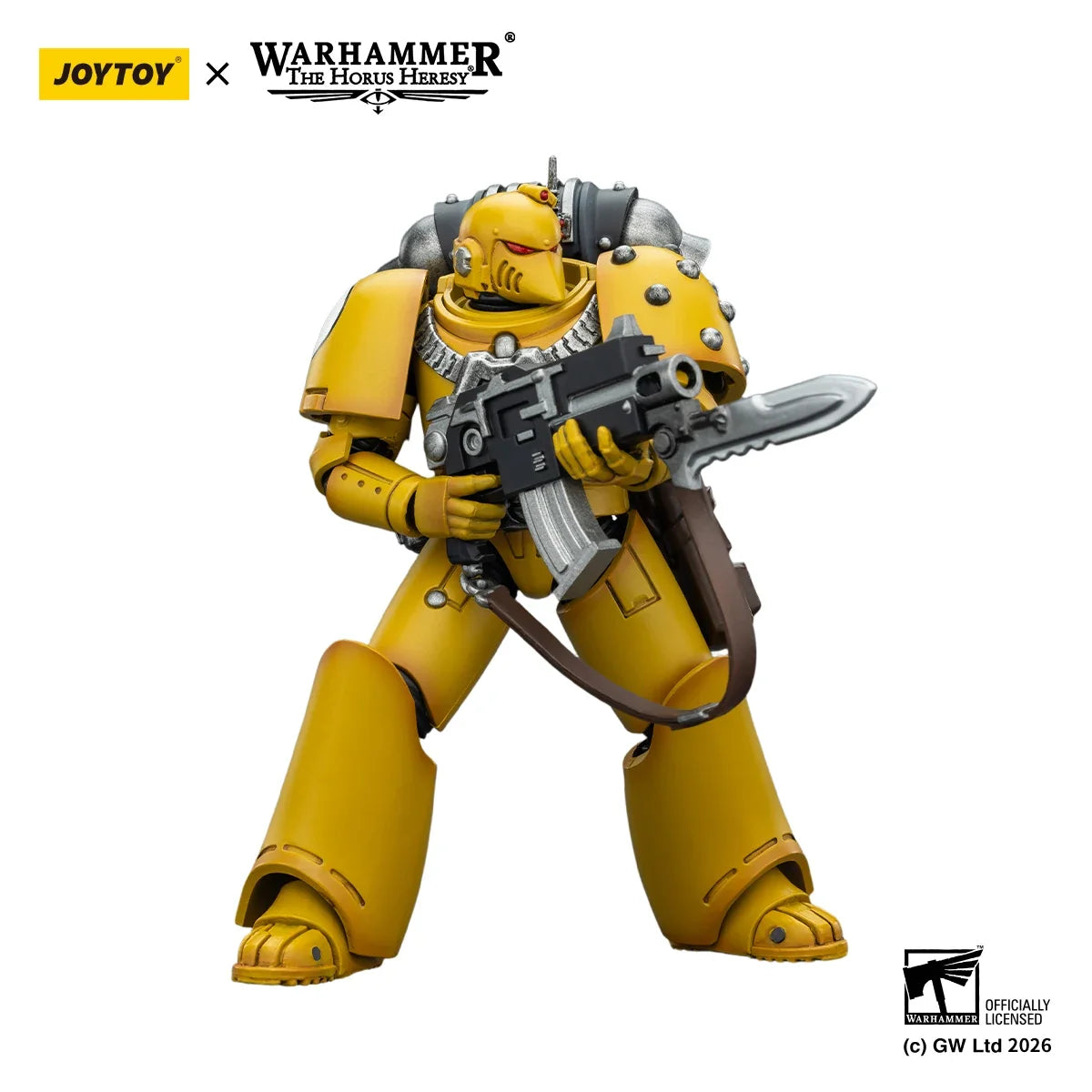 JOYTOY Warhammer 40K Imperial Fist MKVI Tactical Legionary 1/18 Action Figure Toy Collection