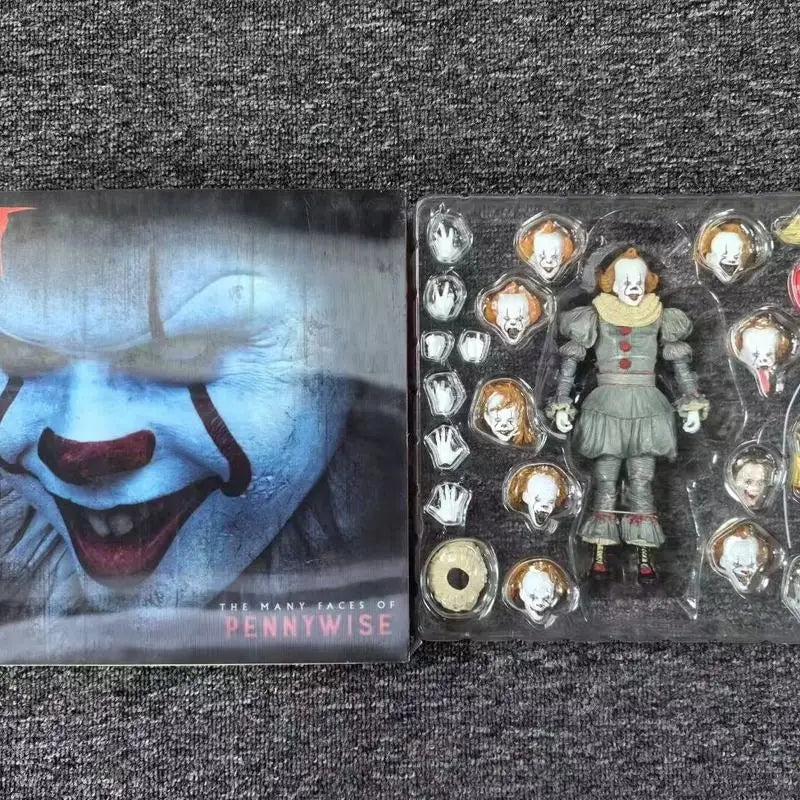 NECA IT Pennywise Deluxe Edition 7 Action Figures Ultimate Horror Collectible Model Desktop Ornament Surprise Gift Toys For Boy