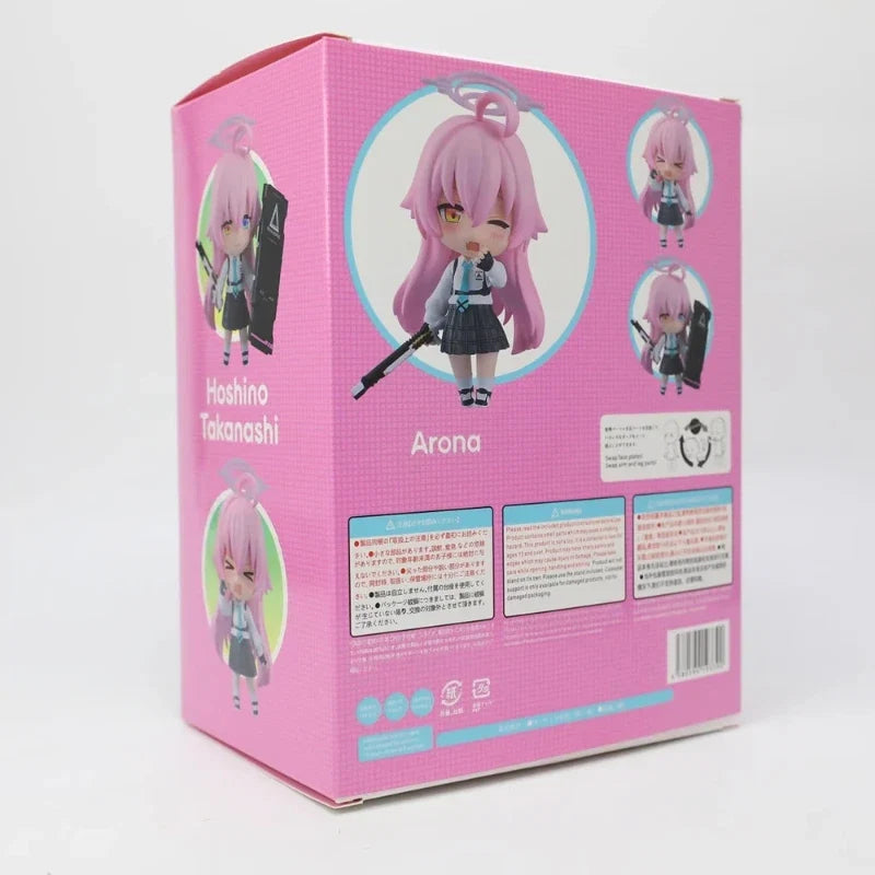 Blue Archive Takanashi Hoshino 2461 Q Version Nendoroid Posable Anime Figure With Face Swap Weapons Collect Ornaments Gift Toys
