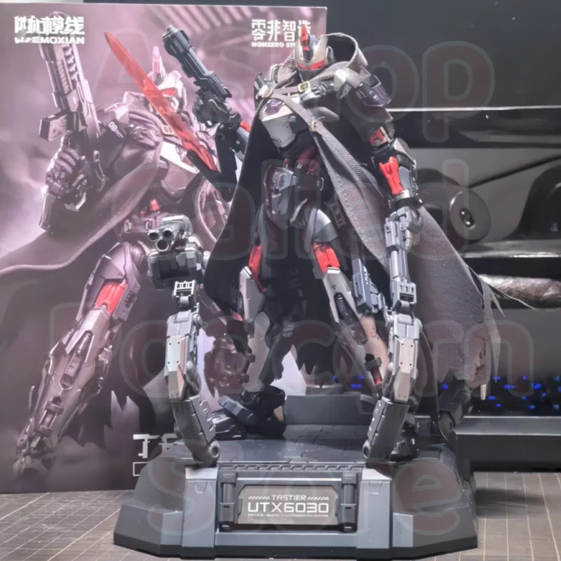 Hemoxian Mg 1/100 Scale Lone Shadow Assembly Model Kit 19cm With 4 Head Mask Over Zero Action Figure Robot Plastic Model Toy