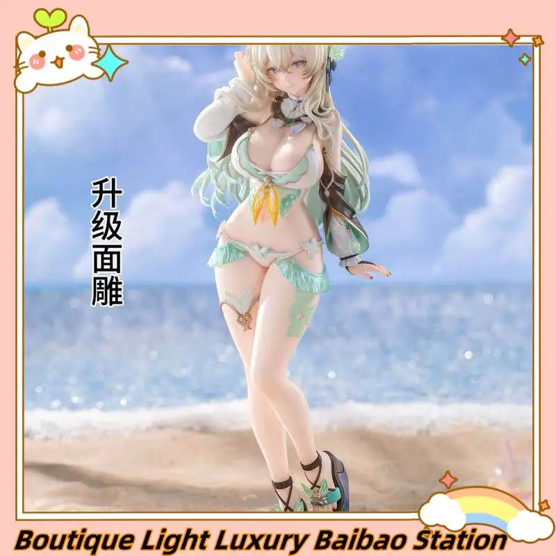 Anime Beautiful Girl Swimsuit Figure Liu Ying Honkai Star Rail Gk Model Beach Scene Statue Collectible Merchandise For Fans