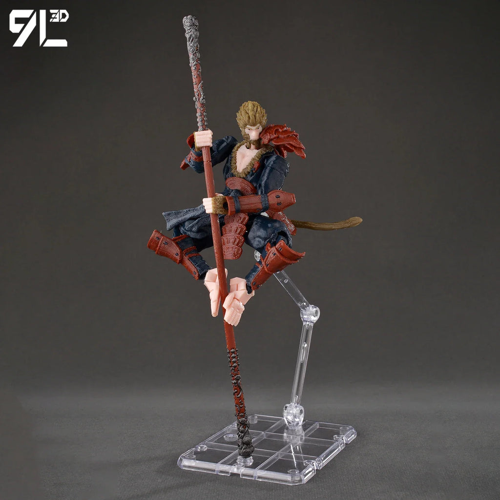 9L3D Lucky13 Figure Dummy13 T13 Anime Action Wukong Cloud Ride Model Black Myth Inspired Flying Stand Decor Desk Collection Toys
