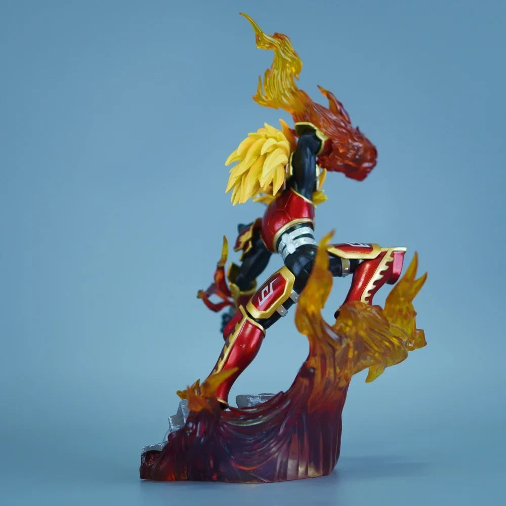 26cm/10.24in Anime Digimon Adventure Figure Agnimon Action Figures Pvc Statue Desktop Ornamen Collection Model Toys Gifts