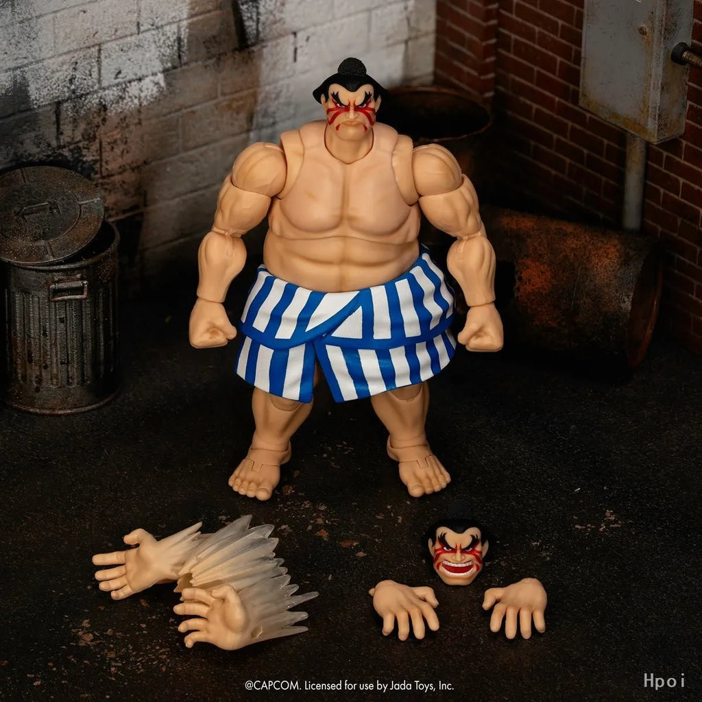 【Pre-sale】Original Jada Toys Ultra Street Fighter II: The Final Challengers E. Honda Deluxe 1/12 Action Figure Model Collection