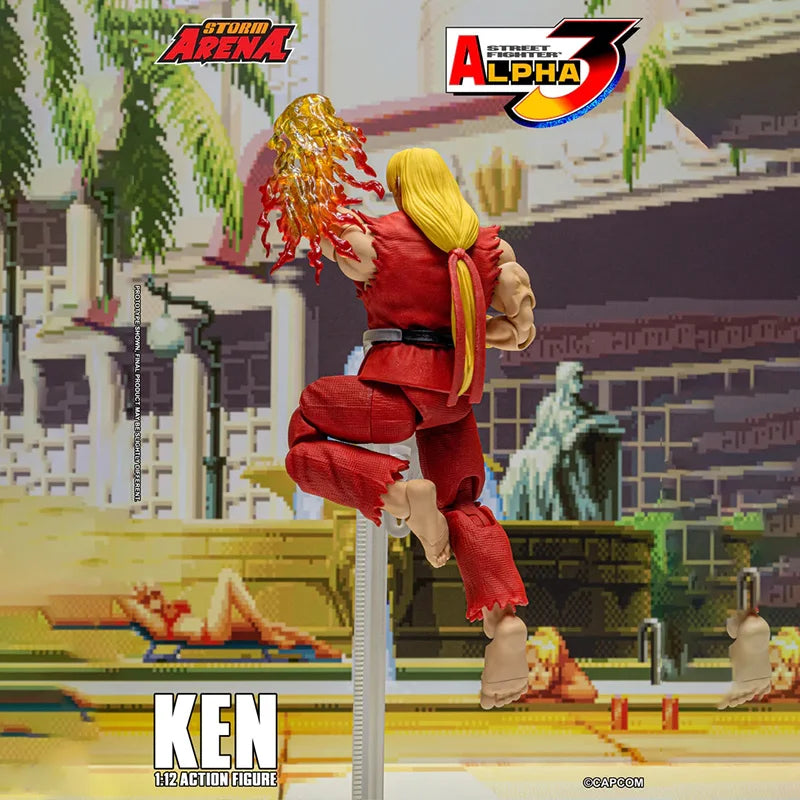 Street Fighter Alpha 3 Ken Master Action Figure by Storm Toys in Stock Competitive Figurine Collection Statue Ornament for Fans