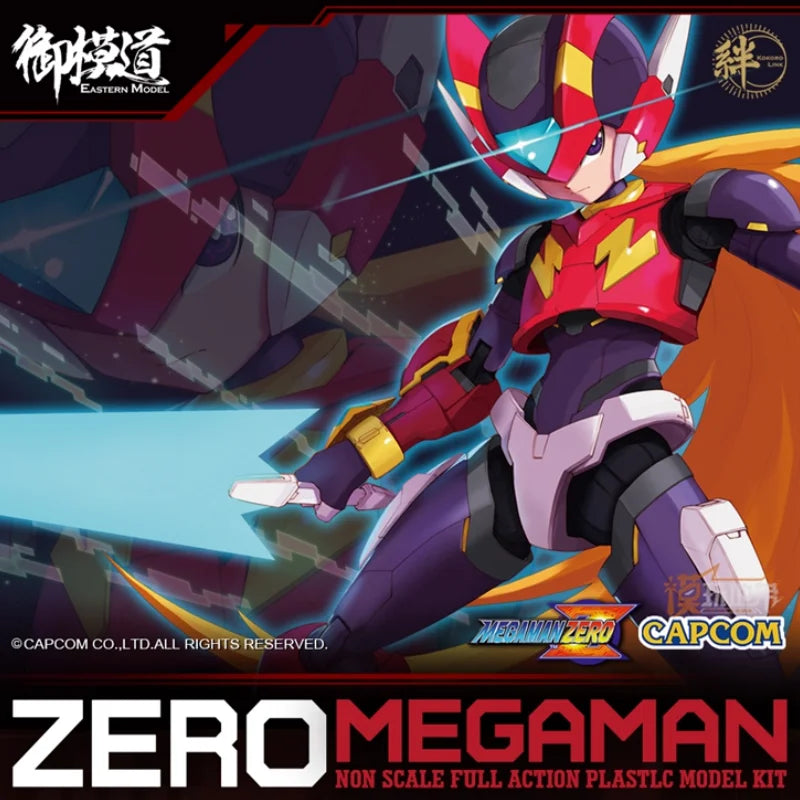 Genuine Eastern Model Rockman Zero Mega Man Dwn 17cm Assembly Model With Bracket Action Toy Figures Kids Gifts In Stock