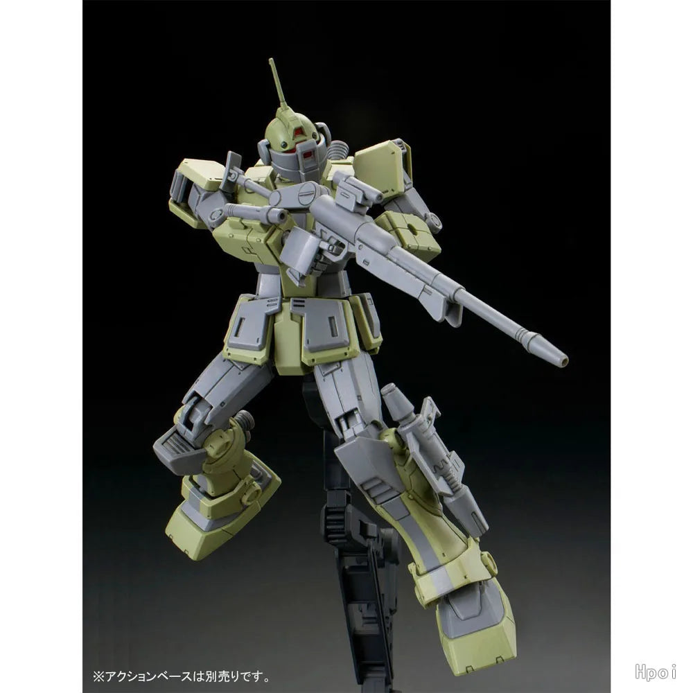 Bandai Original GUNDAM HG Series 1/144 RGM-79SC GM Sniper Custom Anime Assembly Model Toys Gifts For Children