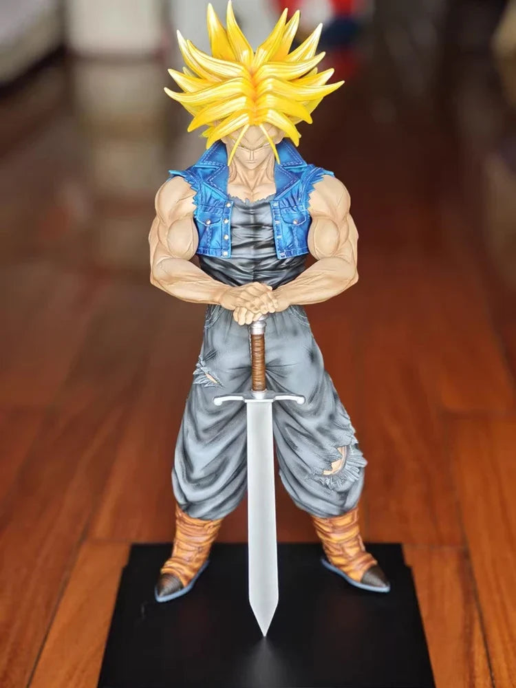 JT toys 53cm Dragon Ball Anime Figure Torankusu Figure Trunks PVC Statue Collection Model Decoration Custom Gift Toy