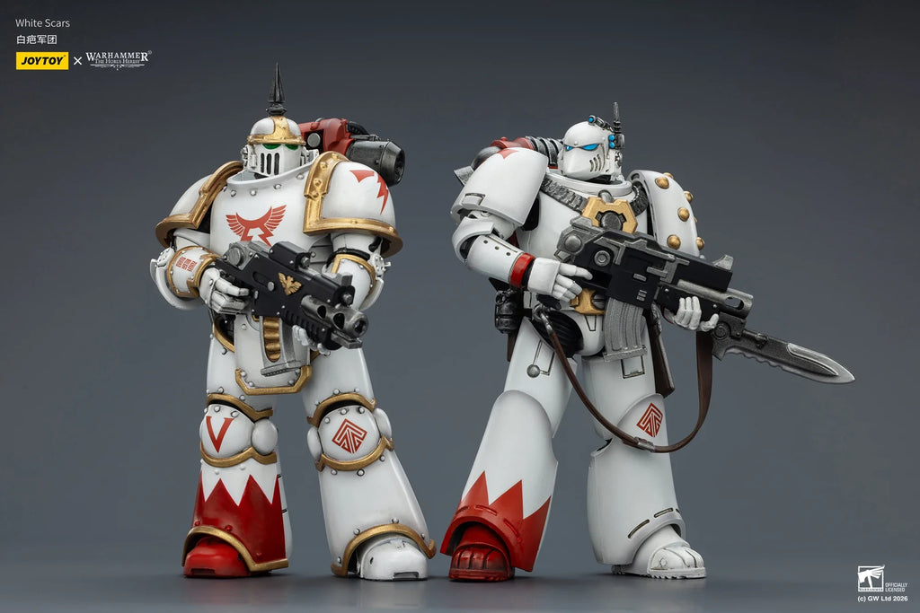 【Pre Sale】Original JOYTOY 1/18 Action Figure Warhammer The Horus Heresy White Scars MKIll Tactical Legionary Collection Model