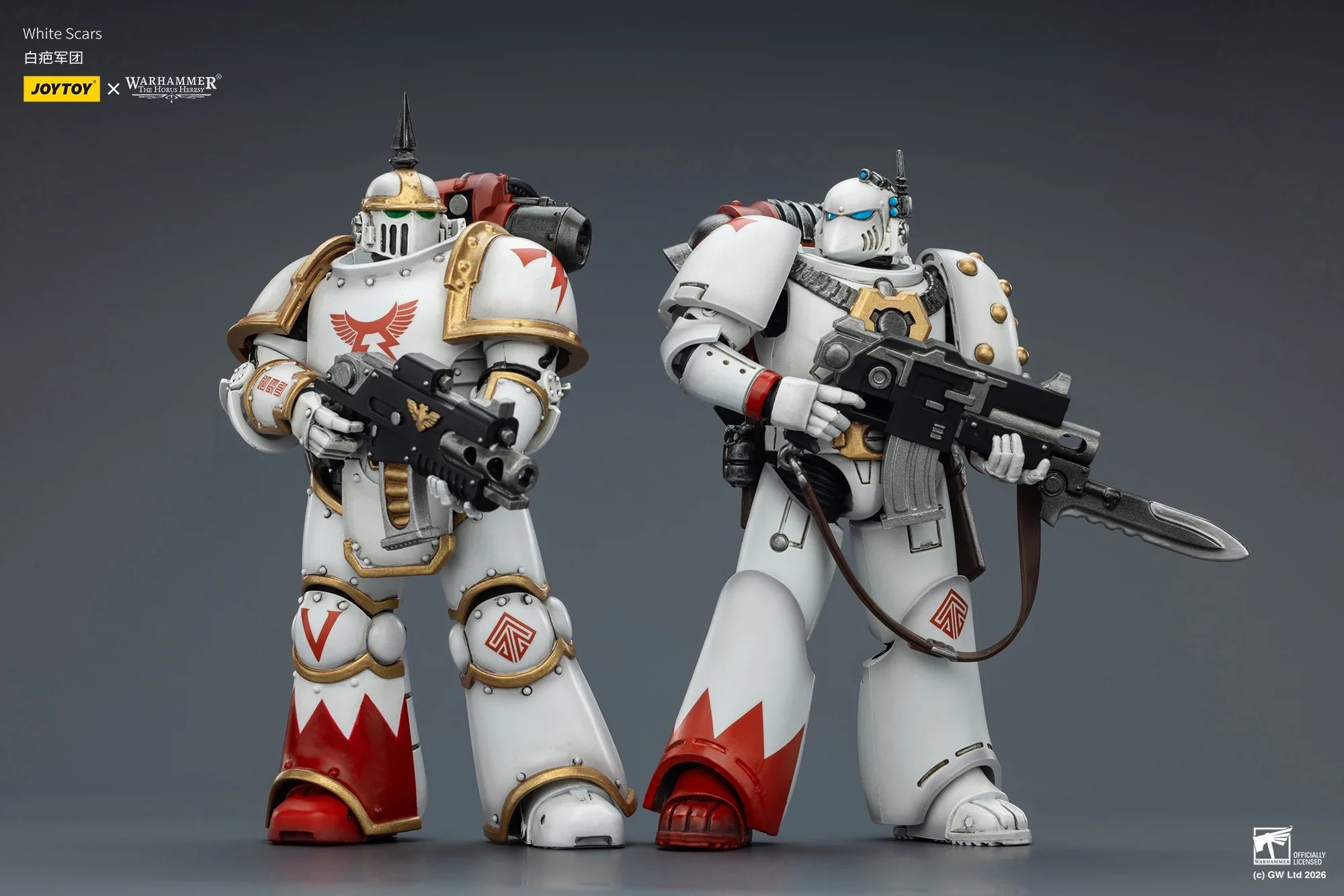 【Pre Sale】Original JOYTOY 1/18 Action Figure Warhammer The Horus Heresy White Scars MKIll Tactical Legionary Collection Model