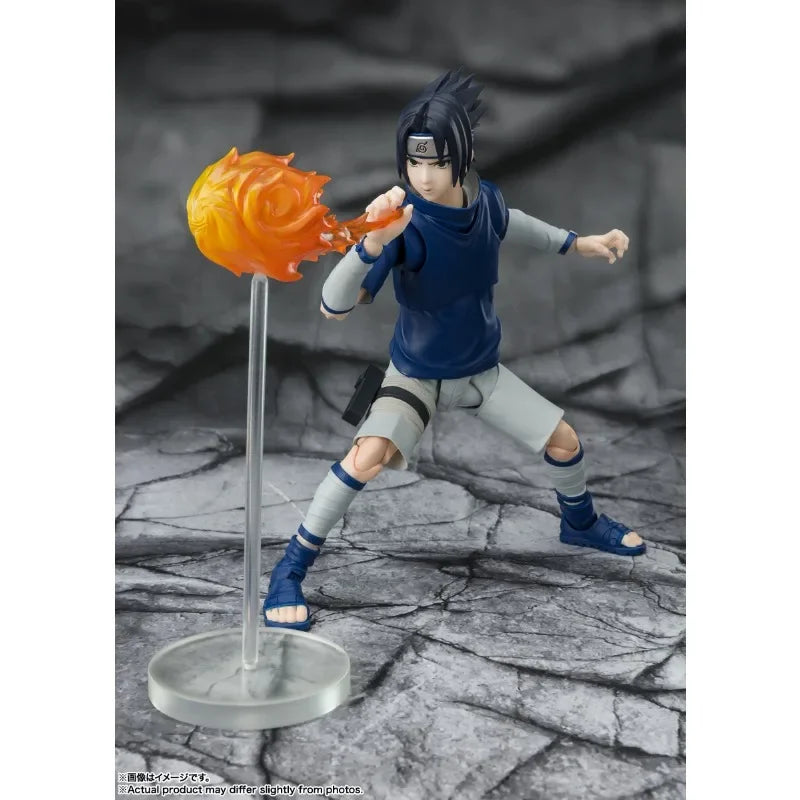 Bandai Original Genuine S.H.Figuarts Naruto Uchiha Sasuke Ninja Prodigy of The Uchiha Clan Bloodline 13.5cm Model Toy Figures
