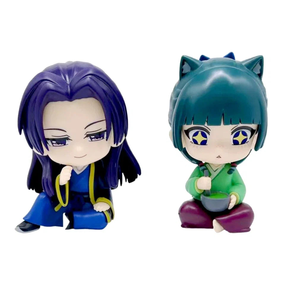 Q Version The Apothecary Diaries Maomao Jinshi Mini Figure Anime Periphery Kawaii Sitting Toys Desktop Car Ornaments Model Gifts