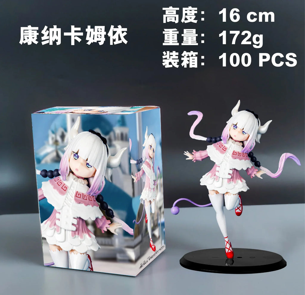 16CM Kanna Kamui Figure Kobayashi San Chi No Maid Dragon Anime Animation Model Toy Gift Collection Decorative Ornaments PVC