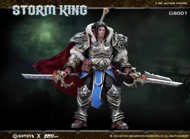 In Stock Third Party Custom Made 1/12 scale GDTOYS X BROTOYS World of Warcraft Varian Wrynn Action Figure Model Toys