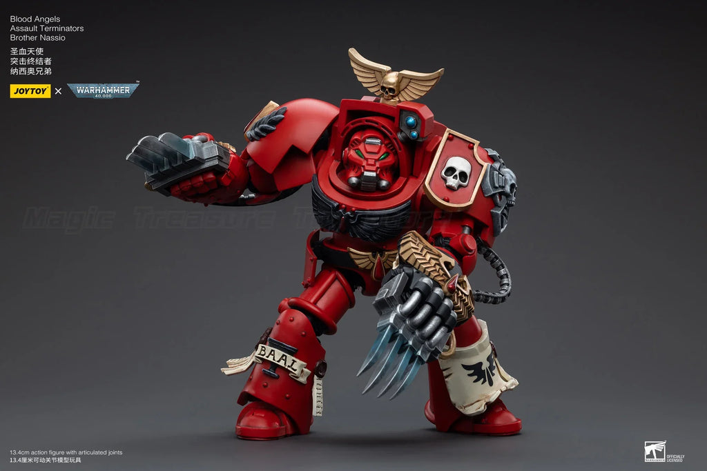 【In stock】JOYTOY Warhammer 40K Blood Angels Assault Terminators Brother Nassio 1/18 Action Figure Toys