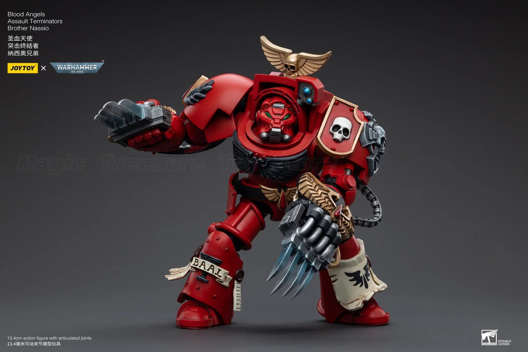 【In stock】JOYTOY Warhammer 40K Blood Angels Assault Terminators Brother Nassio 1/18 Action Figure Toys