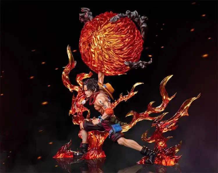 One Piece Anime Figure 26cm Portgas·D· Ace Cartoon Action Peripheral Toys Figures Ace Mera Mera No Mi Model Pvc Gifts Toys