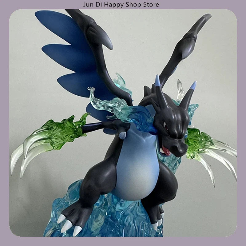 Charizard Mega Evolution X 18cm Battle Pose Anime Figure Statue Desktop Decoration Gift