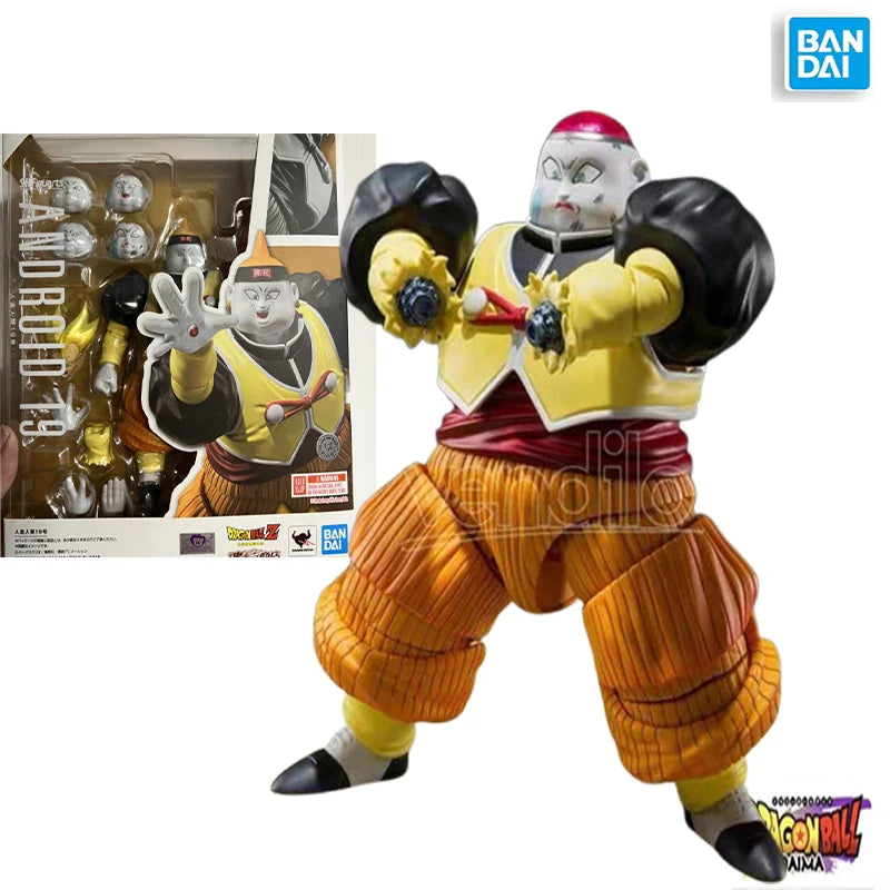 Original Bandai S.H.Figuarts SHF Dragon Ball Z Android 19 Anime Actionfigur Modell Spielzeug
